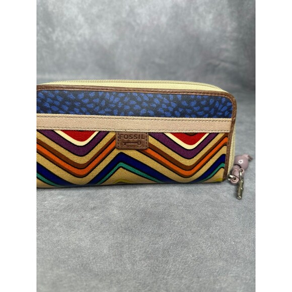 Fossil wallet key-per multi color - Picture 1 of 6